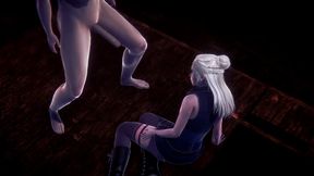 queen daenerys stormborn gives blow job in pov - game of thrones parody