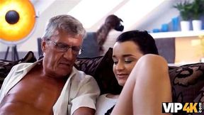 VIP4K Ukrainian Erica Black cant tempt BF but has sex with stepdad