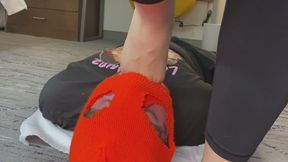 BIGBOOTYGODESS THROAT STRETCHING AND FOOT GAGGING WITH WIDE SIZE 11
