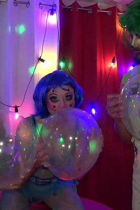 Horny Clowns Balloon Fetish Play