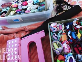 UNDRESSED VLOG: filming panty try on hauls !!! behind the scenes with a disabled porn creator