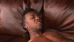 All in black sex for two black studs