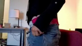 tranny jean skirt tease live cam