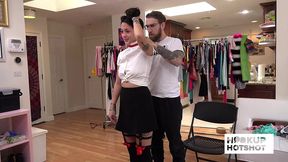 bts - beauty mi ha doan gets grabbed by the neck and strips naked!