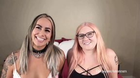 Raw amateurs Misty Emma & Lexi get sloppy vaginas ravaged by giant cocks