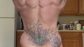 Shredded tight glutes and muscular bod