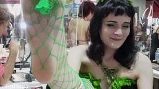 Ivy Minxxx Sucks Her Toes in Public at Exxxotica