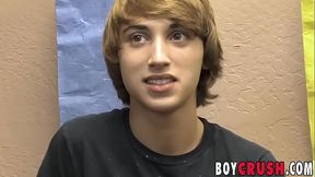 Big dick twink Brett Starr milking hard cock for hot cumshot