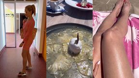 coucou les zamourssuite de ma troisieme journee au capdetente a la plage...