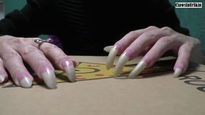 Aggressively scratching the box