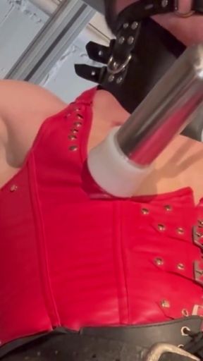 Ass Machine Fuck milking cum Huge Cock big pumped Nipples  Pig Slut Whore Nipple Faggot   Clip 1