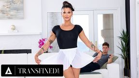 Trans Ballerina Domino Presley Turns On Roommate Michael Delray During Foot Massage!