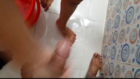 Stepson Sees His Stepmom Taking a Bath