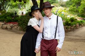 Lexi Lore moans with delight while riding firm cock