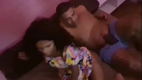 Stepfather creeps on stepdaughter's teen ass