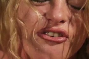 Classic blonde MILF slut enjoys hardcore fuck