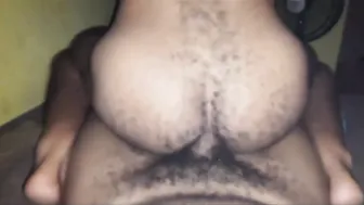 Hairy Brazilian daddy takes big bareback cock in hairy ass