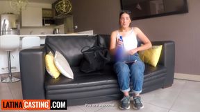 Amateur Latina Brunette Rammed Rough By BWC Producer In Yoga Audition