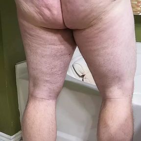 Hairy bear daddy first time butt plug