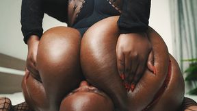 Crushed & Owned. First Time BBW Goddess Traditional Facesitting & Deep Asshole Worship.