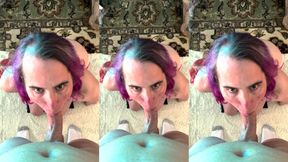 Pink Haired Deepthroating Dick - Compilation 1