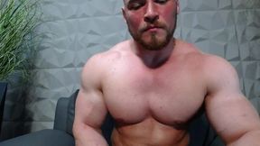 Flexing and posing in sexy underwear , jerking my 20 cms thick cock in many position.Hot ass show too.