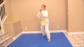 Karate Claire Vs Her Invisible Opponent