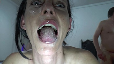 What an extreme cum and fuck orgy with cum slut Jenny