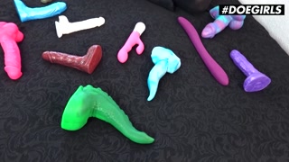 DoeGirls - Leah Obscure Big Tits German Girl Loves Masturbation With Her Toys