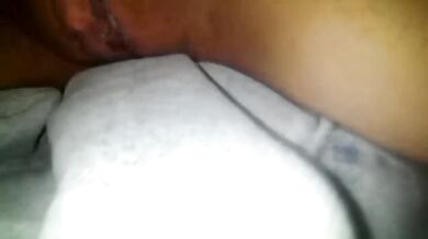 gushes pussy juice straight down throat slurping thick creamy load