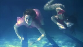 Mihalkova and Siskina and other babes underwater naked