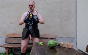 The Horny Rubber Gardener - Crushing Vegetables &amp; Boot Care