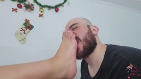 Foot Worship teen, part 2, by Jhully and slave Mude, FULL HD