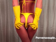 rubber gloves