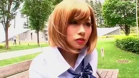 Dazzling Japanese Teen Aska Fulfills Her Wildest Kinky Fantasies in Hardcore Action