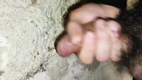 Cumshot on the wall