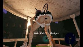 mousetrap theft & bondage [ bdsm hentai game ] ep.4 twerking in bunnysuit for a femboy and futanari couple !