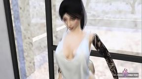 My Girlfriend and I Love to Have Sex in the Window for Our Neighbors to See Us - Sexual Hot Animations