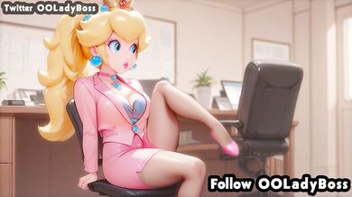 Princess Peach blow job for her boss hentai animation from Mario by ooladyboss