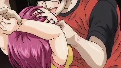 Stepbrother & stepsister get naughty in dirty anime with a horny bully