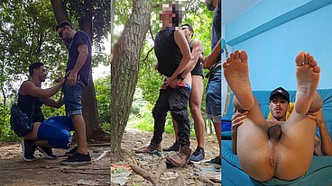 O CARA PASSANDO DE BICLICETA SEM ENTENDER NADA, E O CASADO ME COMENDO SEM CAMISINHA