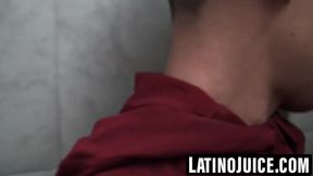 Petite Latino overwhelmed by massive cock and facial