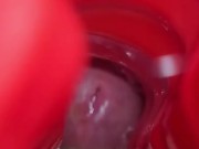 Red Tunnel Of Frot Straight Edge Cock Block Dangling Close Up Cock Twink Shorties