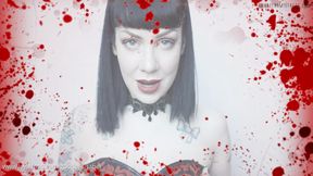 You're My Dinner - femdom pov - goth girl - vampire - succubus - satanic - evil - sharp teeth - dominatrix - mistress - giantess fantasy - vore -