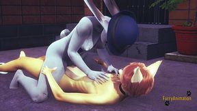 Busty anime MILF gets creampied in 3D