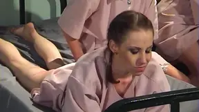 Sizzling Tattooed Babe Gets Spanked Hard by Friend's Stick Punishment