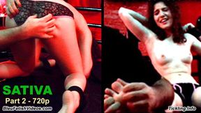 PT 2 Sativa Tickled by Mystery Hands -This cute girl gets her underarms, sides, and gets on all fours and has her sexy ass tickled by TMH 720P