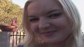 Black man devours hot blonde's big booty