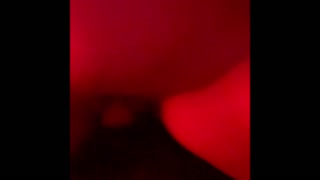 Slutty tight lesbian needs both holes filled. 8 in dildo and buttplug compilation