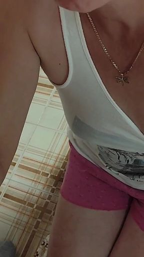 Hot MILF Stepmom: I Will Give You a Blowjob but Don't Tell Anyone! Ok?